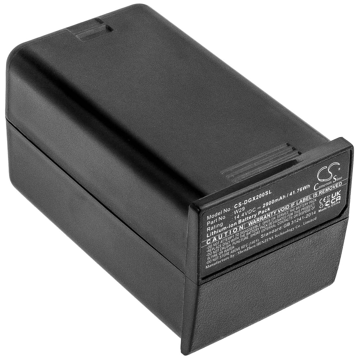 14.4V, Li-ion, 2900mAh, Strobe Lighting battery fits Godox, W29, Ad200, Ad200 Pro, 41.76Wh Strobe Lighting Cameron Sino Technology Limited