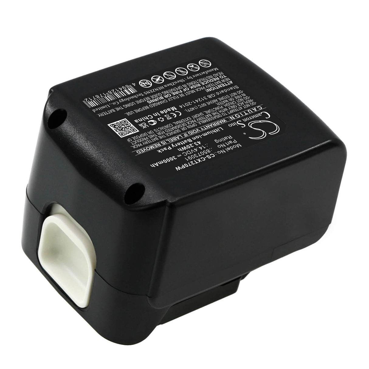 14,4V, Li-ion, 3000mAh, batterie pour outils de cerclage compatible avec Columbia, 85073091, Gt-h, Lst 270, 43,2Wh Outils de cerclage Cameron Sino Technology Limited