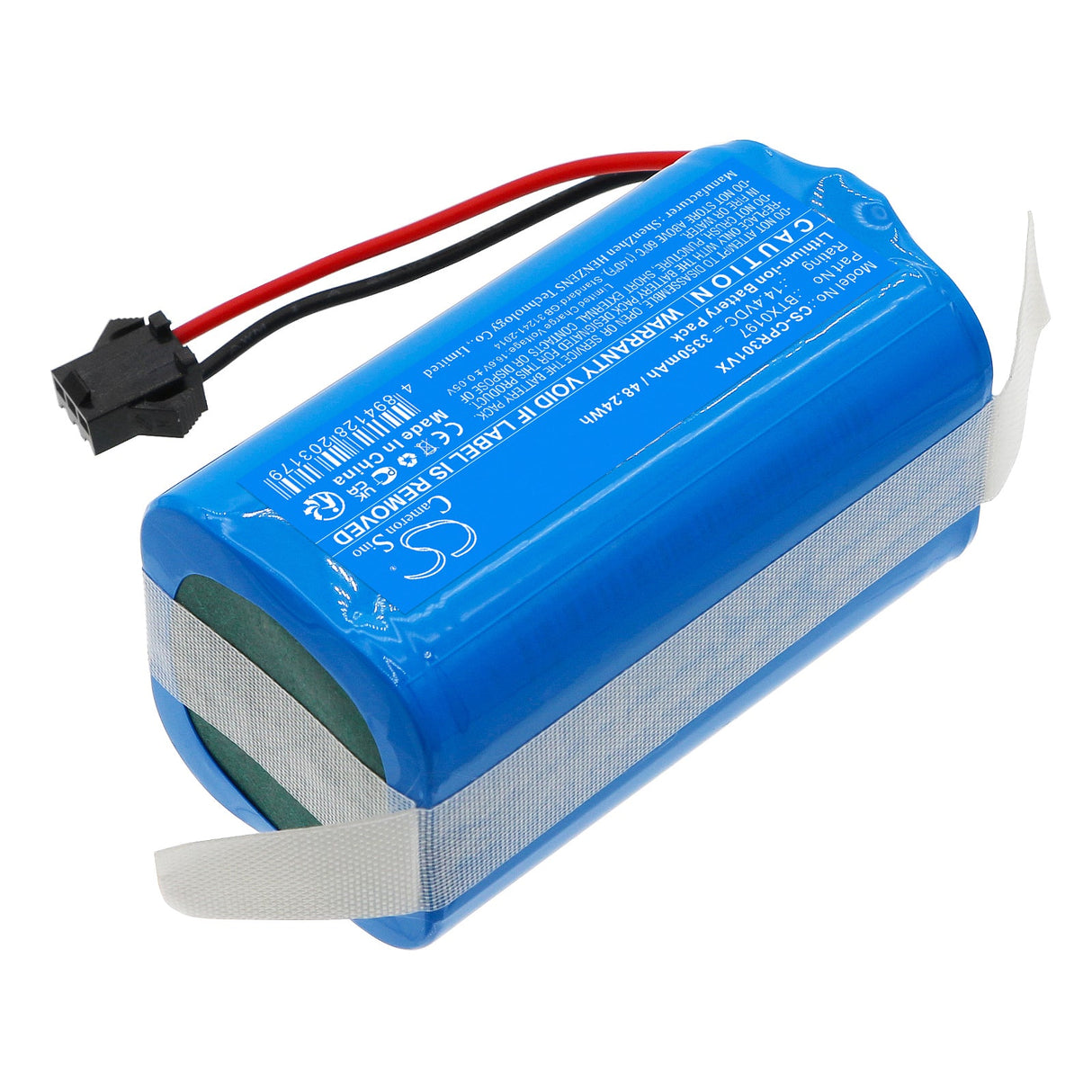 14.4v, Li-ion, 3350mah, Batterie d'aspirateur compatible Vr3000, 48.24wh Aspirateur Cameron Sino Technology Limited