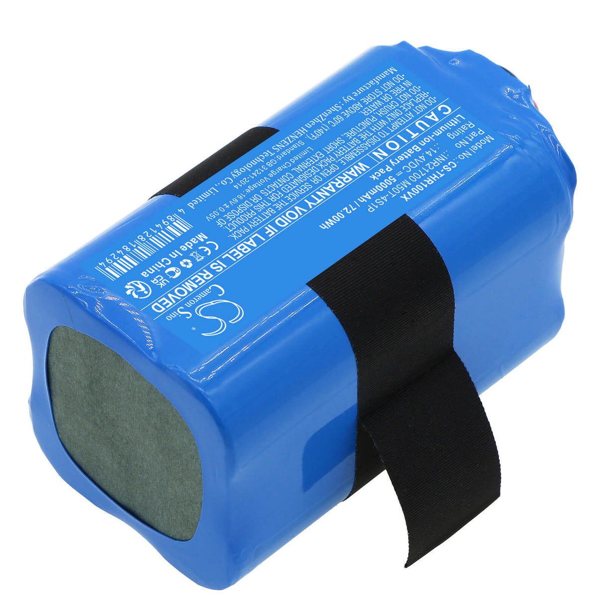 14.4v, Li-ion, 5000mah, Vacuum battery fits 360, S10, X100, 72.00wh Vacuum Cameron Sino Technology Limited