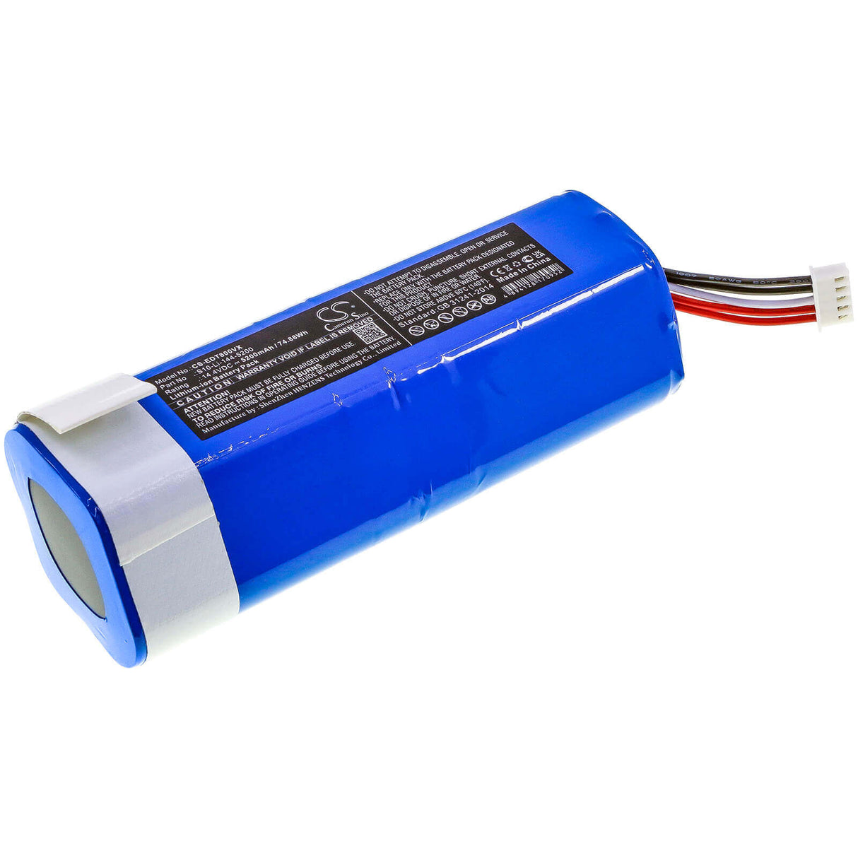14.4v, Li-ion, 5200mah, Vacuum battery Fit's Ecovacs, Dbx11-11/21, Deebot T8, Deebot T8 Aivi Max Power, 74.88wh Vacuum Cameron Sino Technology Limited