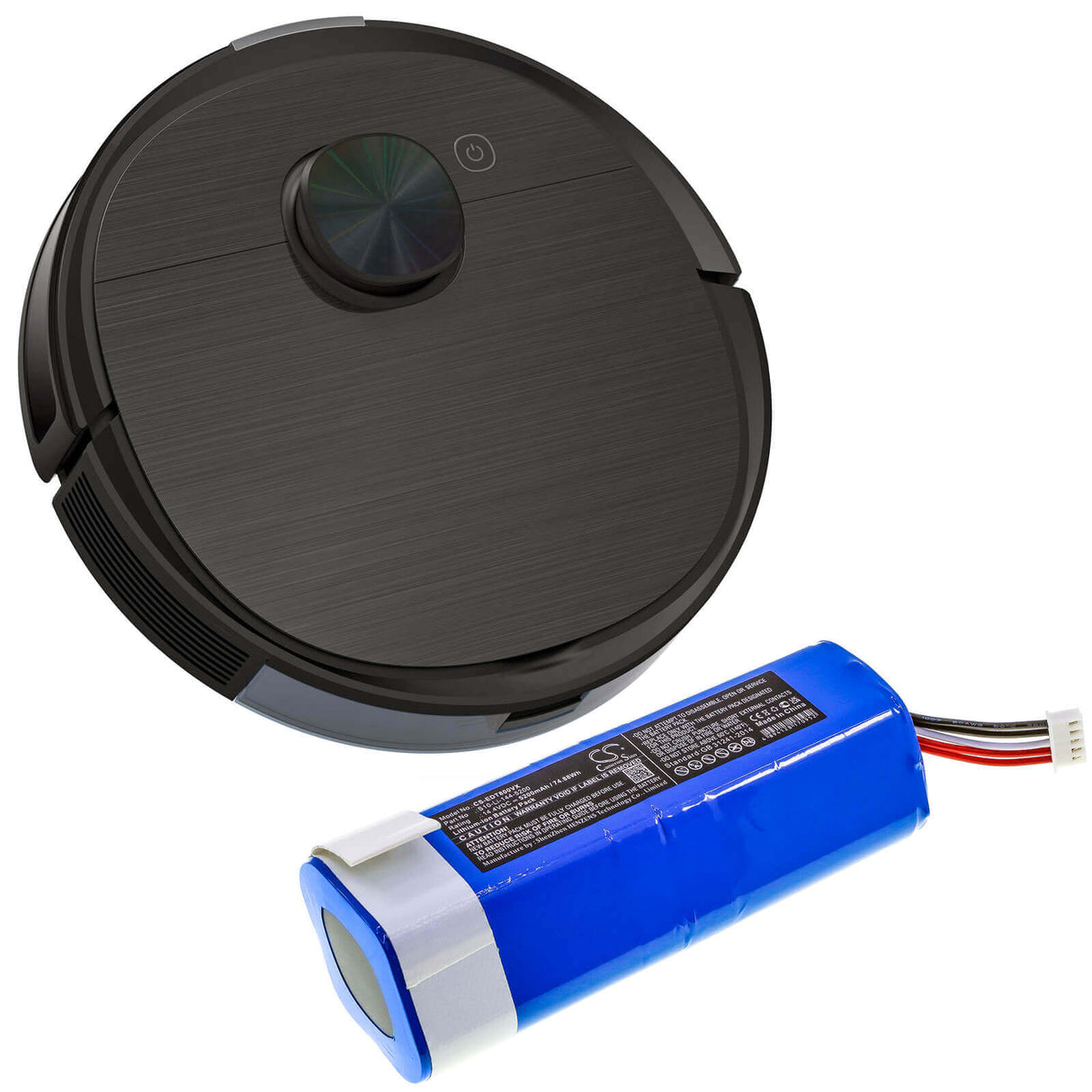 14.4v, Li-ion, 5200mah, Vacuum battery Fit's Ecovacs, Dbx11-11/21, Deebot T8, Deebot T8 Aivi Max Power, 74.88wh Vacuum Cameron Sino Technology Limited