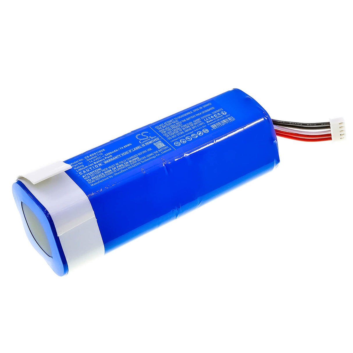 14.4V, Li-ion, 5200mAh, Vacuum battery fits Ecovacs, Deebot T10, Deebot T10 Plus, Deebot T10 Turbo, 74.88Wh Vacuum Cameron Sino Technology Limited