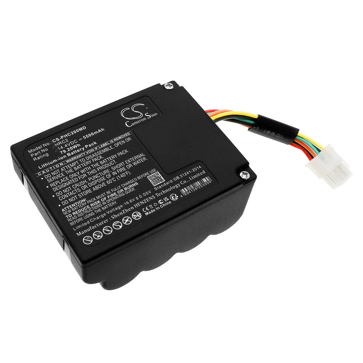 14.4V, Li-ion, 5500mAh, Medical battery fits Philips, 1127881, Hrc2 Detachable, Respironics Hrc2 Internal, 79.20Wh Medical Cameron Sino Technology Limited (Medical)