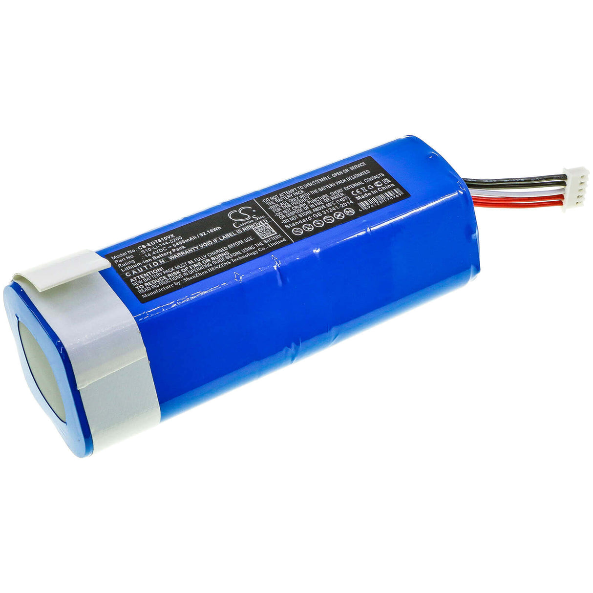 14.4V, Li-ion, 6400mAh, Vacuum battery fits Ecovacs, Yeedi, Dbx11-11, Dbx11-11/21, Deebot Ozmo 920, 92.16Wh Vacuum Cameron Sino Technology Limited