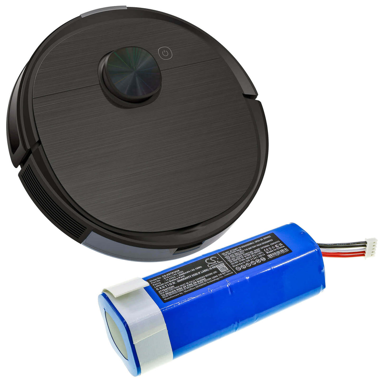 14.4V, Li-ion, 6400mAh, Vacuum battery fits Ecovacs, Yeedi, Dbx11-11, Dbx11-11/21, Deebot Ozmo 920, 92.16Wh Vacuum Cameron Sino Technology Limited