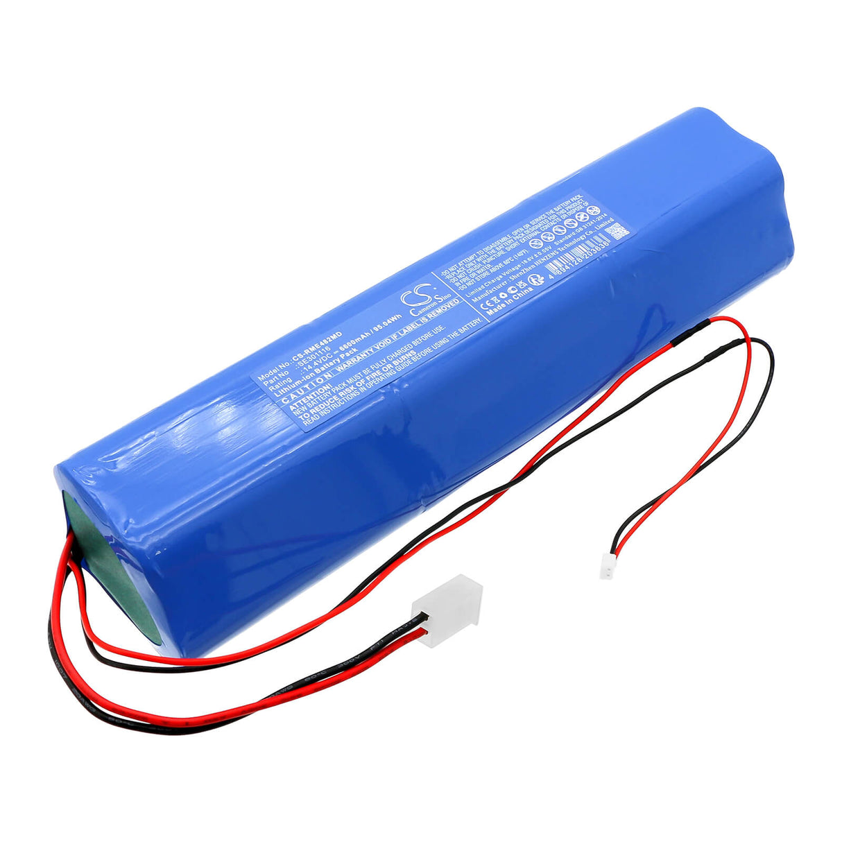 14.4v, Li-ion, 6600mah, Medical battery Fits Resmed Elisee 150, 95.04wh Medical Cameron Sino Technology Limited (Medical)