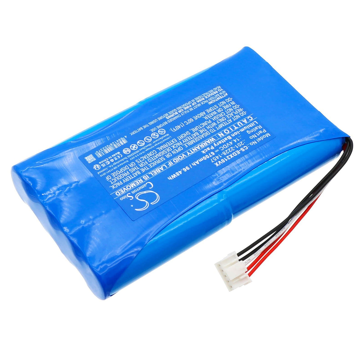 14.4v, Li-ion, 6700mah, Vacuum battery Fits Deebot X2 Omni, Dx2omni, 96.48wh Vacuum Cameron Sino Technology Limited