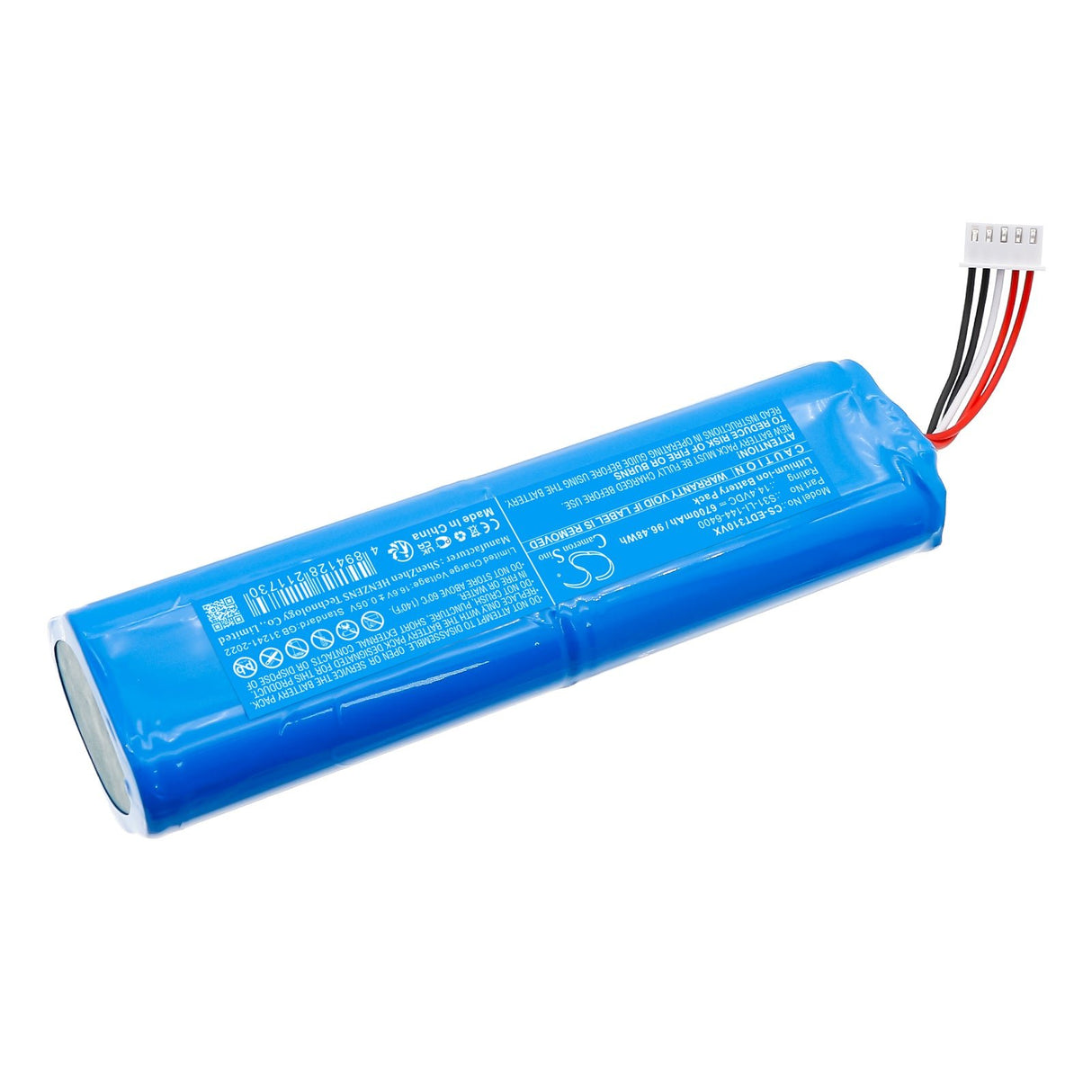 14.4V, Li-ion, 6700mAh, Vacuum battery fits Ecovacs, Dsx39, T30s Omni, 96.48Wh Vacuum Cameron Sino Technology Limited
