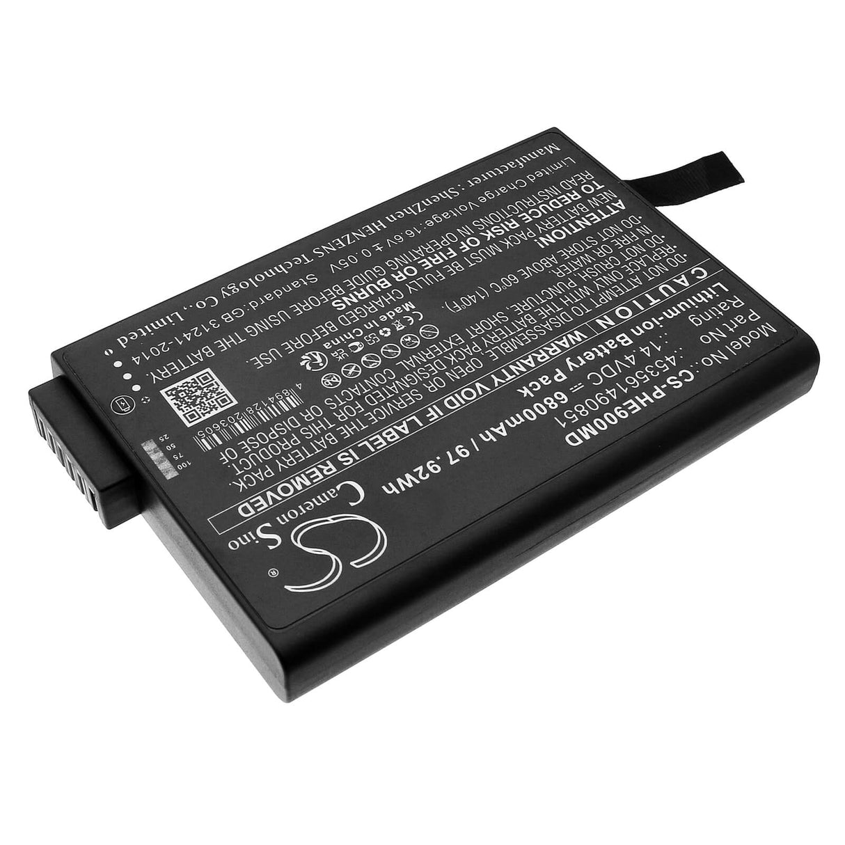 14.4V, Li-ion, 6800mAh, Medical battery fits Philips, 453561490851, Evergo 900-12, Respironics Simplygo, 97.92Wh Medical Cameron Sino Technology Limited (Suspended)