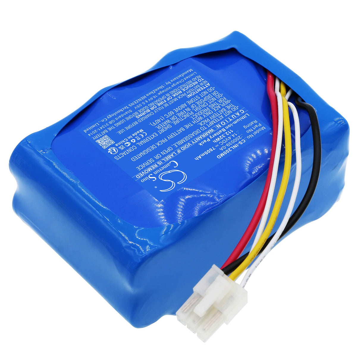 14.4V, Li-ion, 7800mAh, Batterie médicale compatible avec Inova Labs, 200039-0a, Machine à oxygène, 112.32Wh Medical Cameron Sino Technology Limited (Médical)
