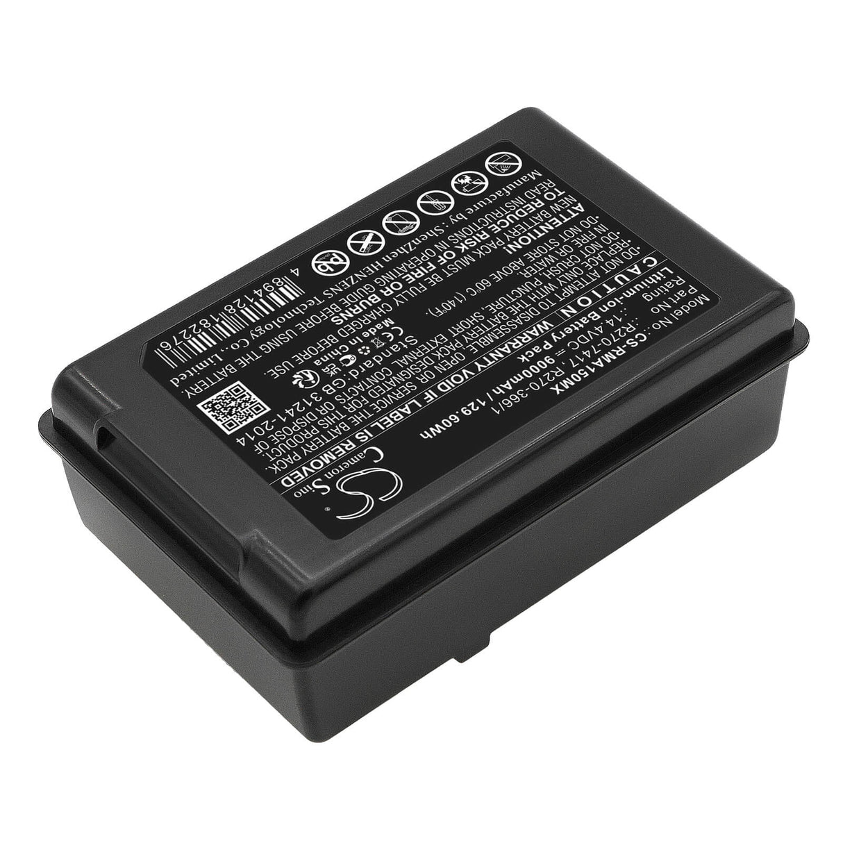14.4V, Li-ion, 9000mAh, Medical battery fits Resmed, R270-366/1, Astral 150 Ventilator Ultralif, 129.60Wh Medical Cameron Sino Technology Limited (Dangerous Goods)