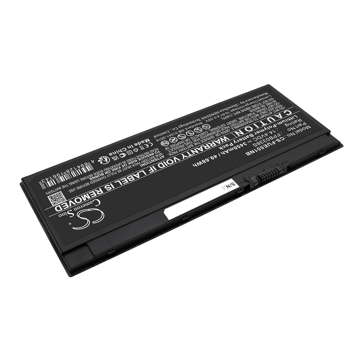 14.4v, Li-polymer, 3450mah, Battery Fits Fujitsu, Lifebook E4411 Vfy E4411mf5amn, Lifebook E4411 Vfy E4411mf5cmg, 49.68wh Notebook, Laptop Cameron Sino Technology Limited