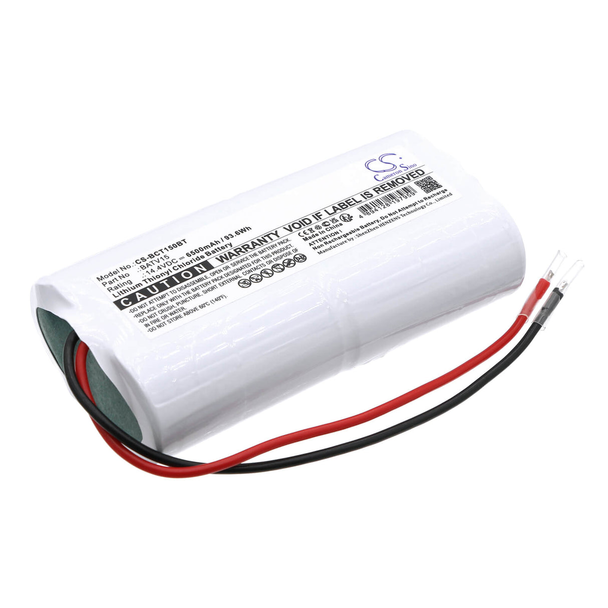 14.4v, Li-socl2, 6500mah, Alarm Battery Fits Daitem, Dc405, Dc636, 93.6wh Alarm System Cameron Sino Technology Limited