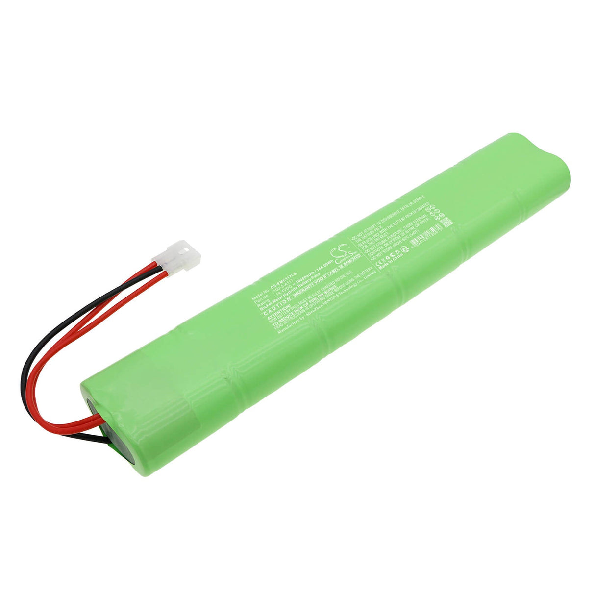 14.4V, Ni-MH, 10000mAh, batterie d'éclairage d'urgence compatible avec Lithonia, 100-3-a117, 144.00Wh Éclairage d'urgence Cameron Sino Technology Limited
