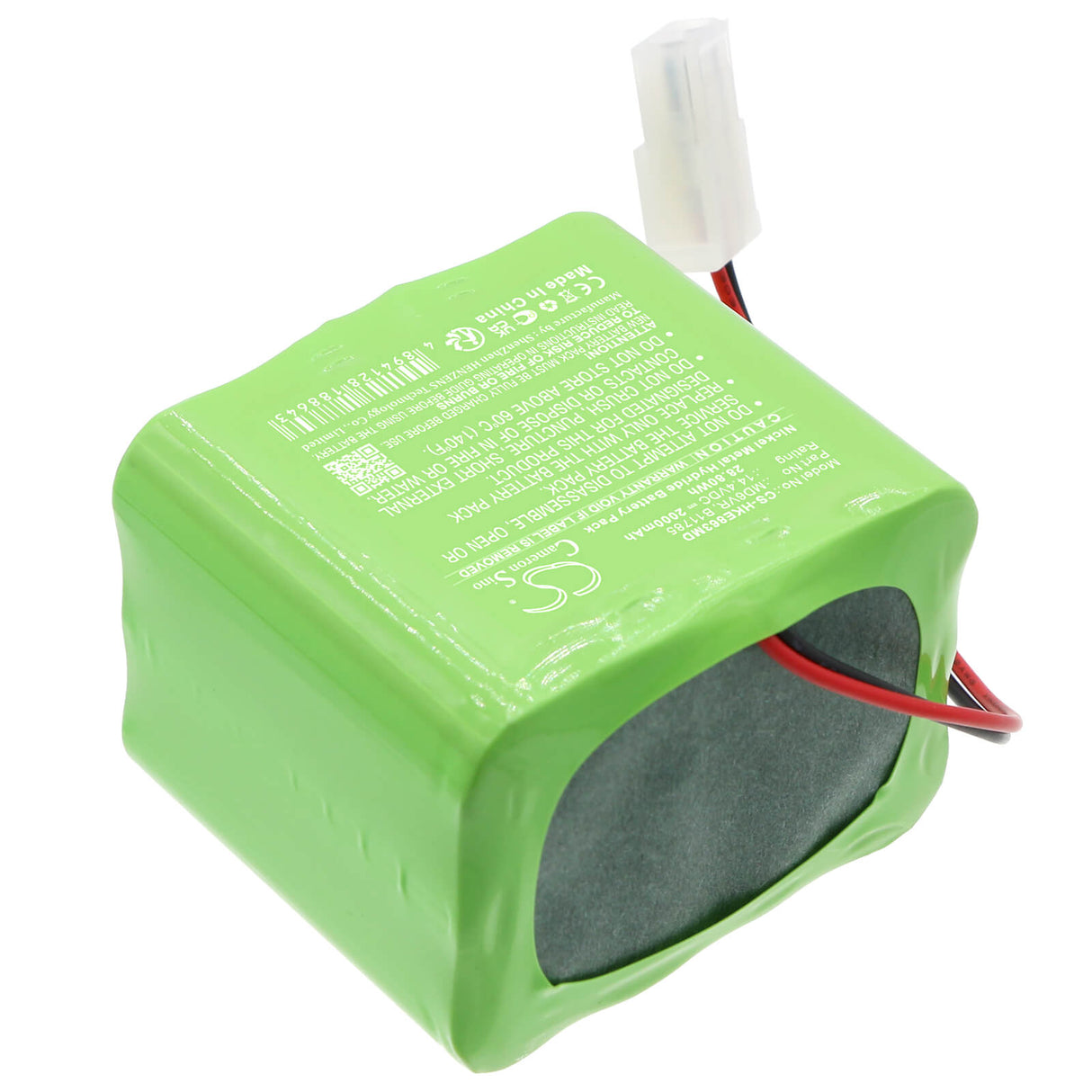 14,4V, Ni-MH, 2000mAh, Batterie médicale compatible avec Hokanson, B11785, Epg-0863, Epg-52018, 28,80Wh Medical Cameron Sino Technology Limited (Médical)