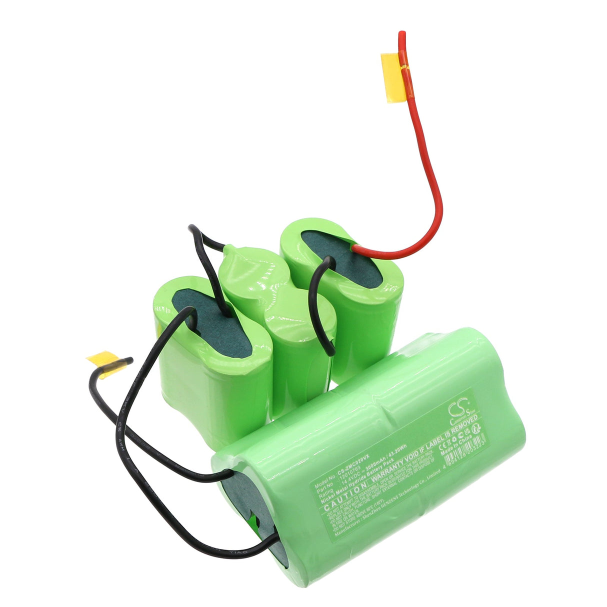 14.4v, Ni-mh, 3000mah, Vacuum battery Fits Zelmer Zvc020zq, 43.20wh Vacuum Cameron Sino Technology Limited