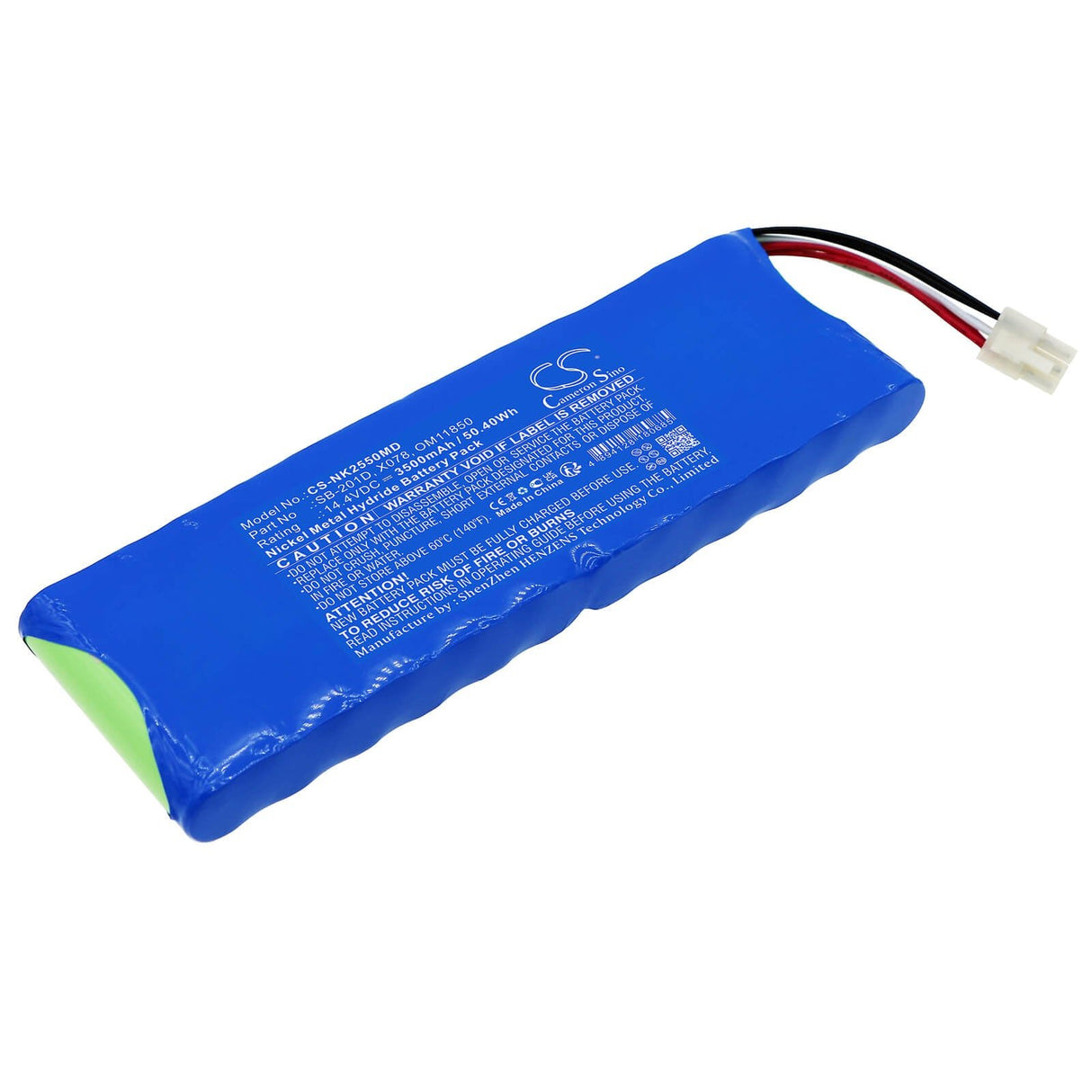 14.4V, Ni-MH, 3500mAh, Medical battery fits Nihon Kohden, Om11850, Cardiofax G Ecg-2550 Monitor, 50.40Wh Medical Cameron Sino Technology Limited (Medical)