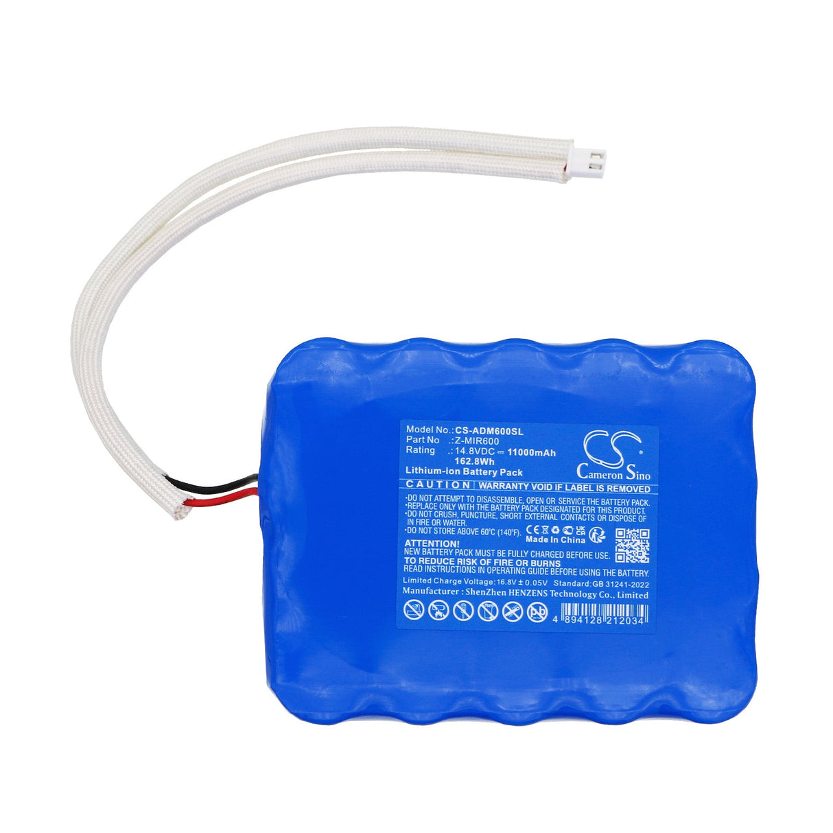 14,8V, Li-ion, 11000mAh, batterie pour Éclairage & Studio compatible avec American Dj, Mirage Q6 Ip, 162,8Wh Éclairage & Studio Cameron Sino Technology Limited