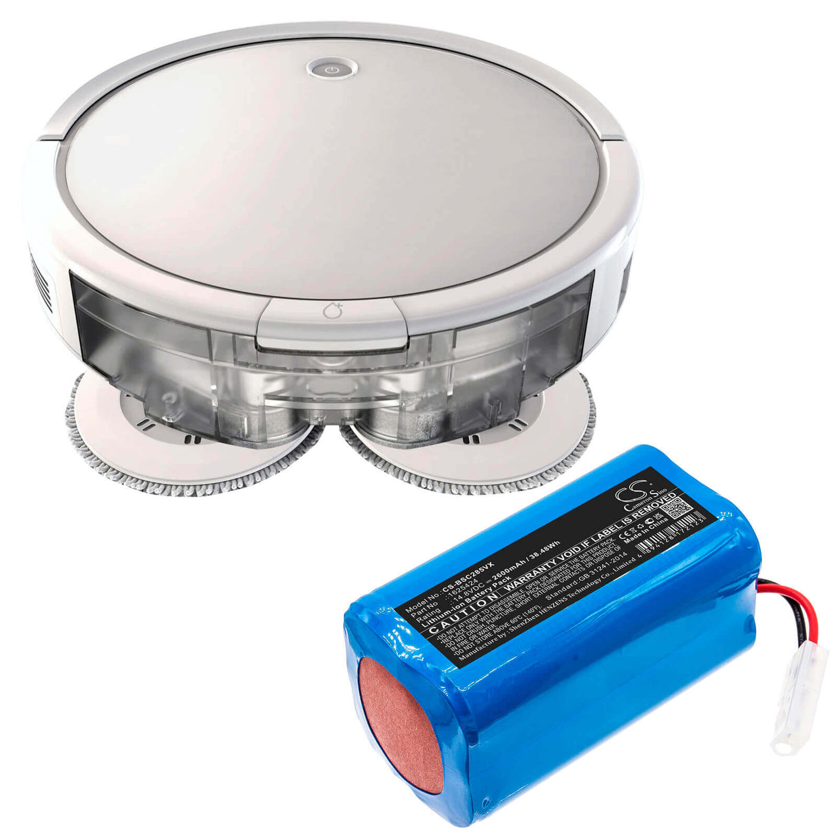 14.8V, Li-ion, 2600mAh, Vacuum battery fits Bissell, 2503, 25031, 25039, 38.48Wh Vacuum Cameron Sino Technology Limited