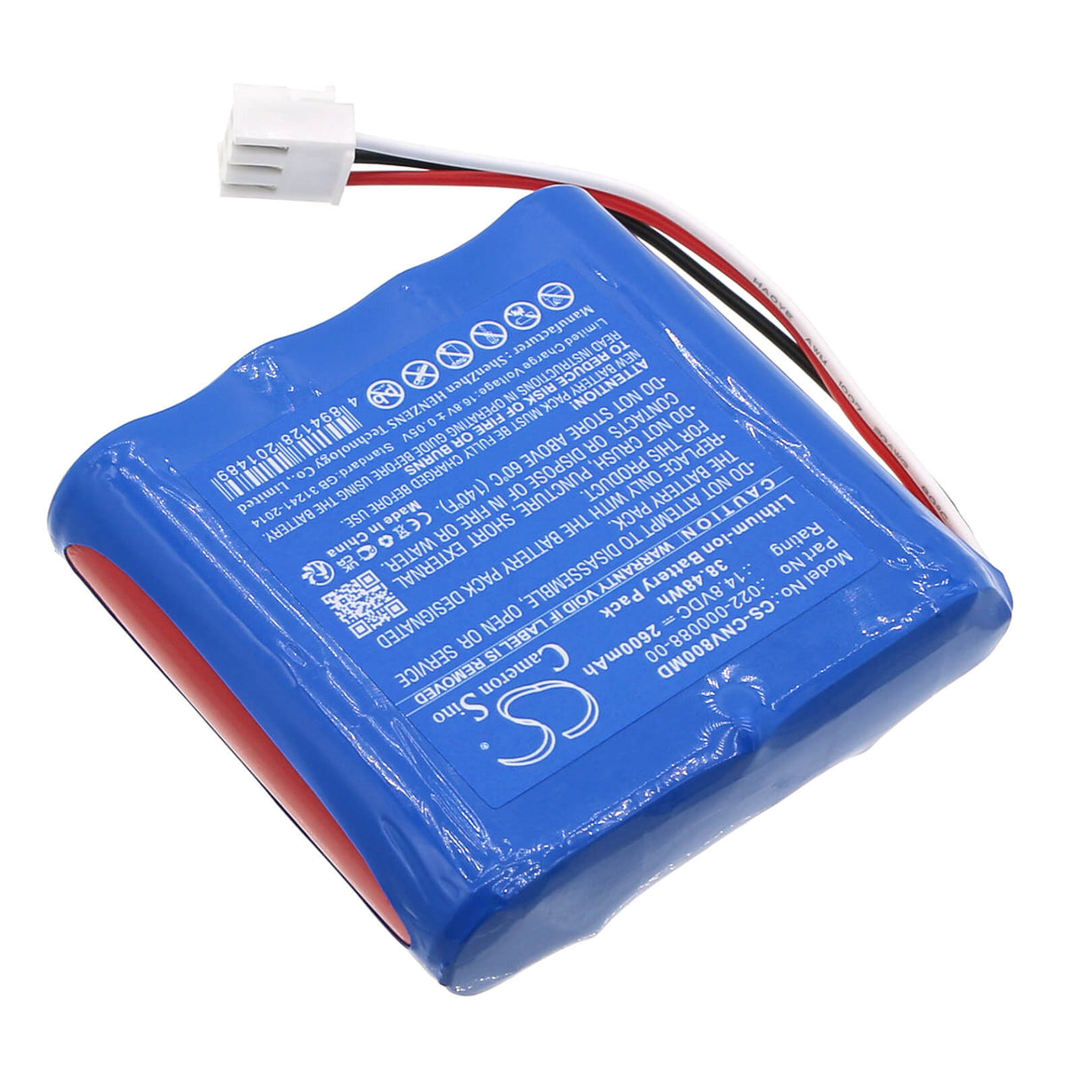 14,8V, Li-ion, 2600mAh, Batterie médicale compatible Comen, 022-000088-00, Nv8, 38,48Wh Technologie Médicale Cameron Sino Limitée (Médical)