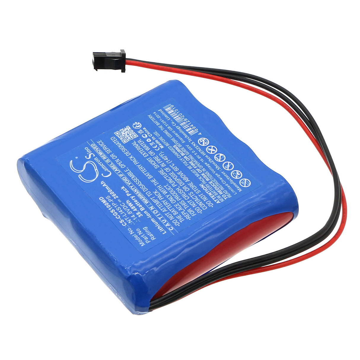 14.8V, Li-ion, 2600mAh, batterie médicale compatible Comen, 022.01.000071-00, Progetti Pgs10, Taurus E, 38.48Wh Medical Cameron Sino Technology Limited (Médical)