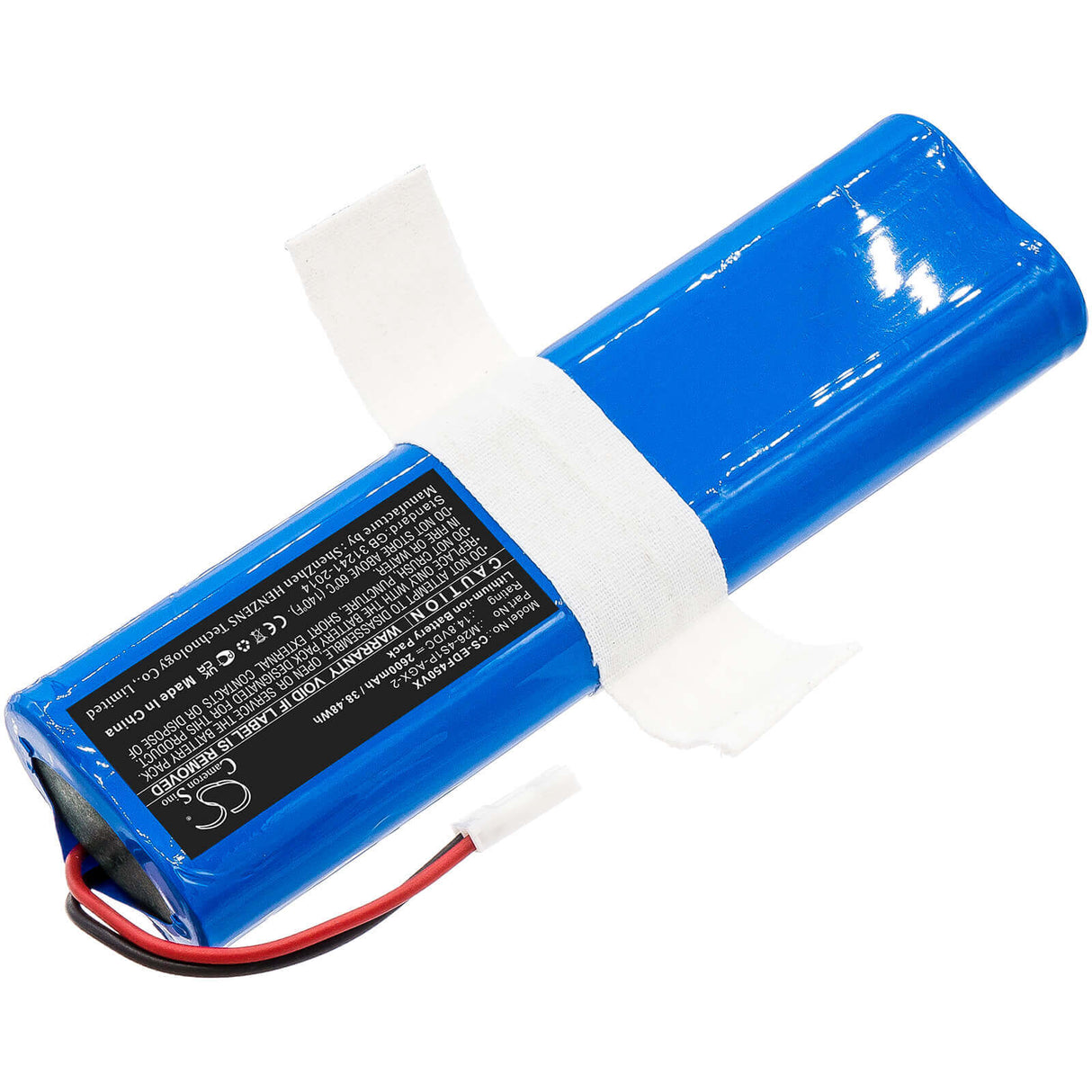 14.8V, Li-ion, 2600mAh, Vacuum battery fits Ecovacs, Deebot Df45, Deebot Df45 Sweeping Robot Cle, 38.48Wh Vacuum Cameron Sino Technology Limited