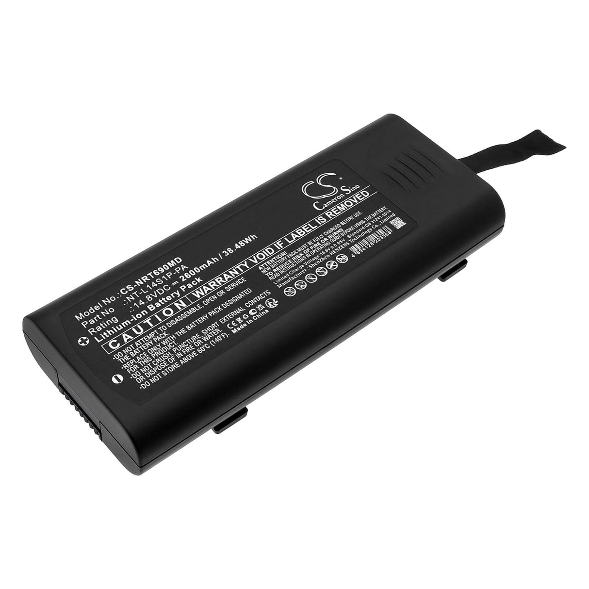 14.8V, Li-ion, 2600mAh, Medical battery fits Northern, 022.01.000069-00, Virgo, 38.48Wh Medical Cameron Sino Technology Limited (Medical)