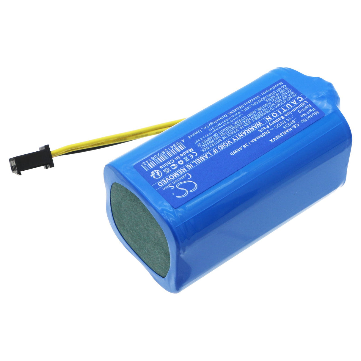 14.8V, Li-ion, 2600mAh, Vacuum battery fits Haier, Hb-qt35bsc, J3500, 38.48Wh Vacuum Cameron Sino Technology Limited