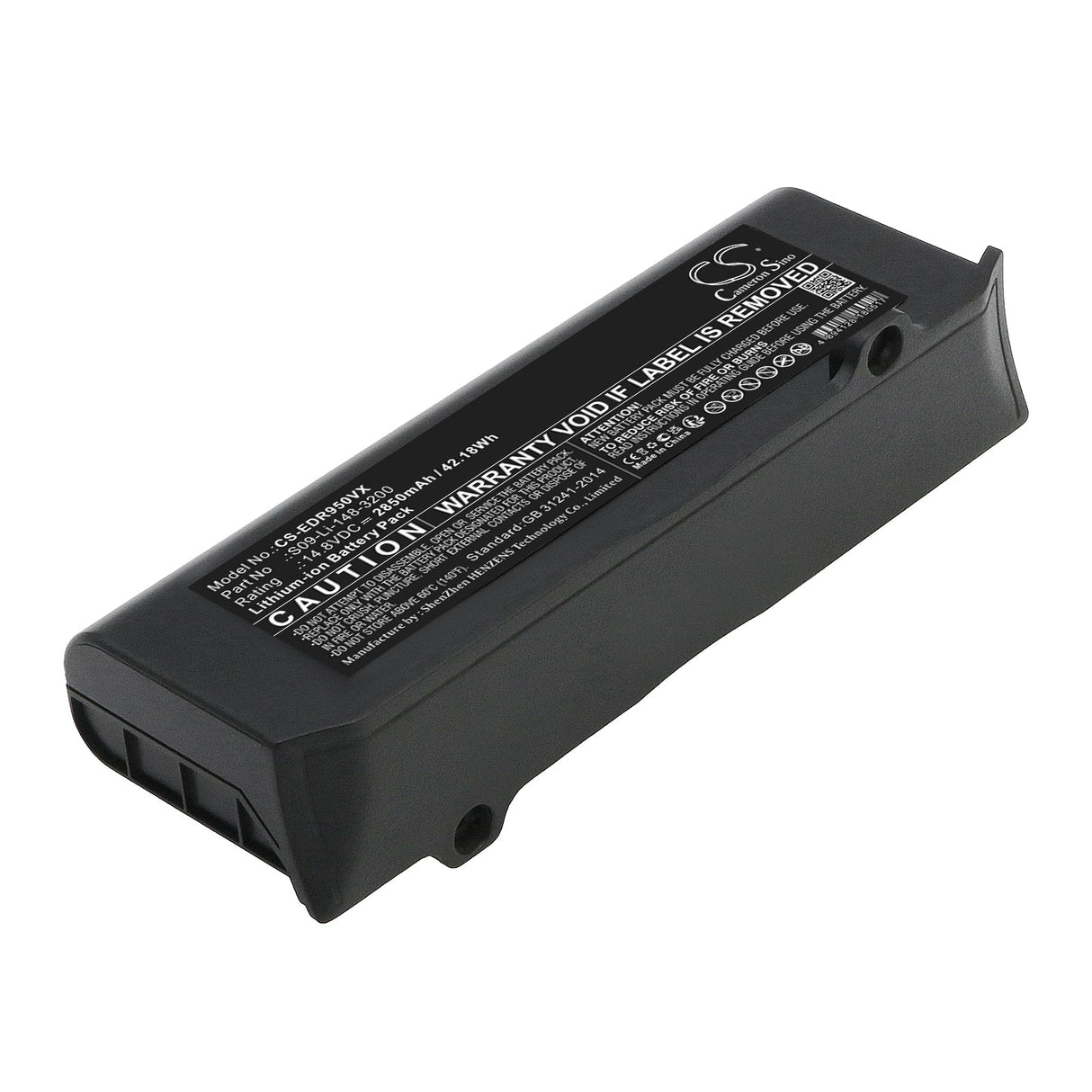 14.8V, Li-ion, 2850mAh, Vacuum Battery fits Ecovacs, Deebot R95, Deebot R95 Mk Ii, 42.18Wh Vacuum Cameron Sino Technology Limited (Suspended)