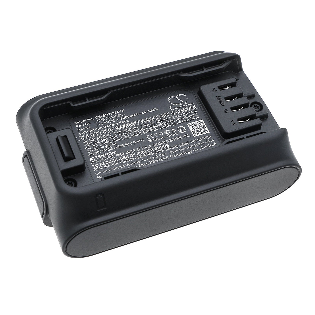 14.8V, Li-ion, 3000mAh, Vacuum Battery fits Shark, Cleansense Iq+, Iw3241jsl, 44.40Wh Vacuum Cameron Sino Technology Limited