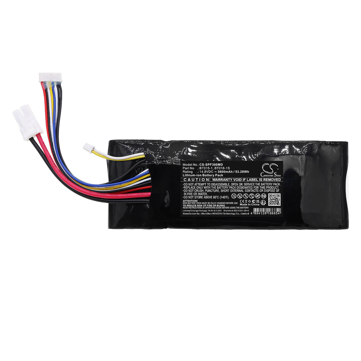 14.8V, Li-ion, 3600mAh, Medical battery fits Caire Inc, Airsep, Bt015-1, Freestyle 3, Freestyle 5, 53.28Wh Medical Cameron Sino Technology Limited (Medical)