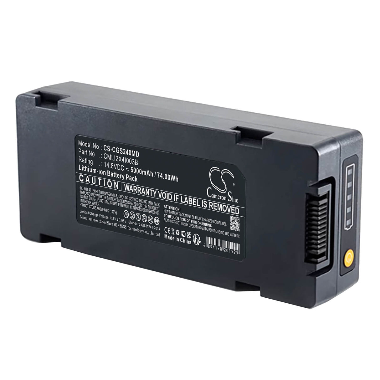 14.8V, Li-ion, 5000mAh, Medical battery fits Comen, Cmli2x4i003b, S8 Monitor, 74.0Wh Medical Cameron Sino Technology Limited (Medical)