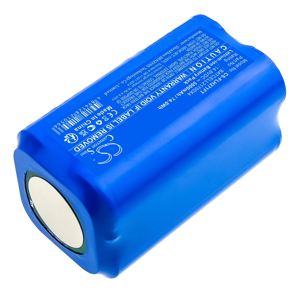 14.8V, Li-ion, 5000mAh, Flashlight battery fits Bigblue, Batcell21700x4, Cb 10000p, Cb 9000p, 74.0Wh Flashlight Cameron Sino Technology Limited