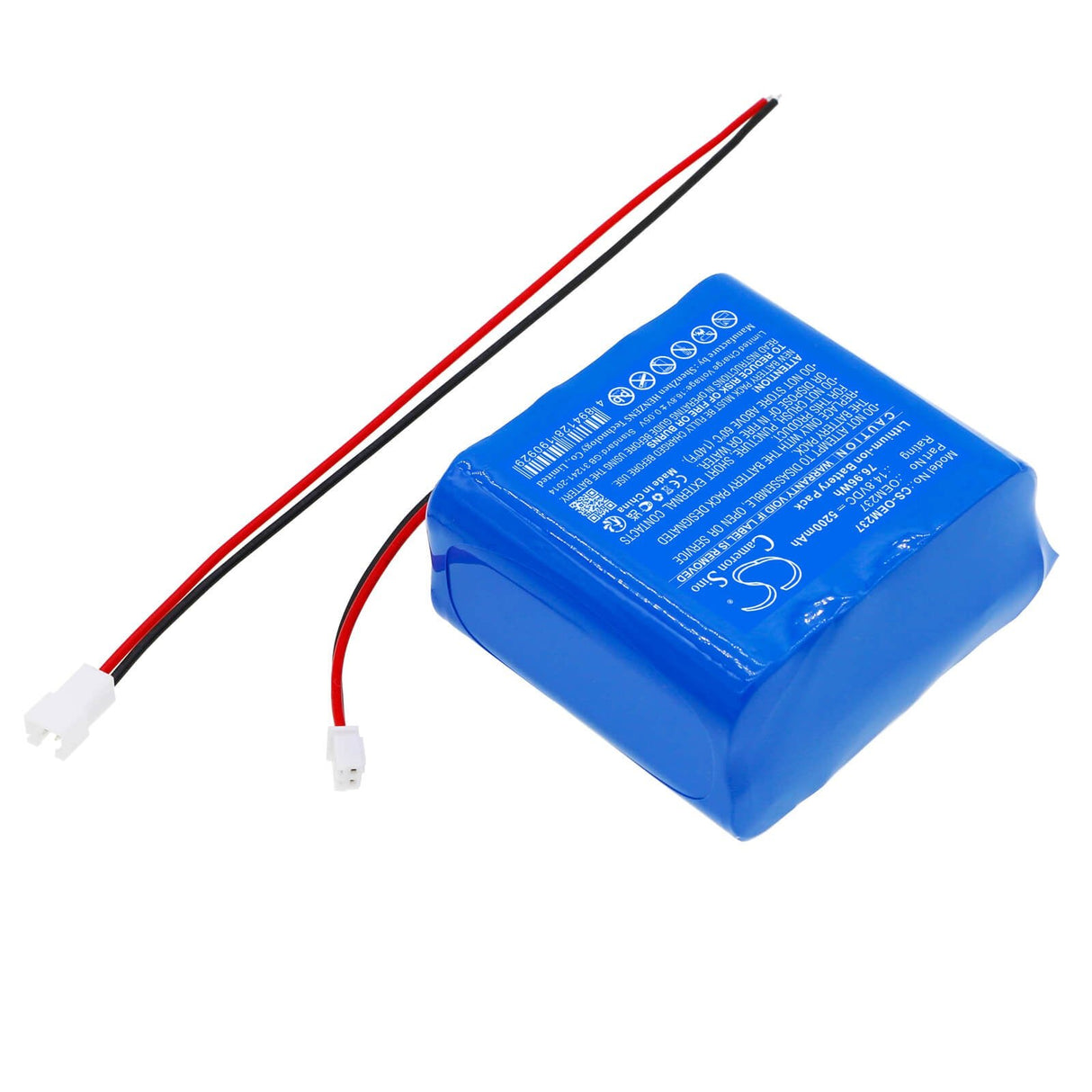 14.8v, Li-ion, 5200mah, Pack de batterie pour diverses applications 76.96wh Pack de batterie Cameron Sino Technology Limited