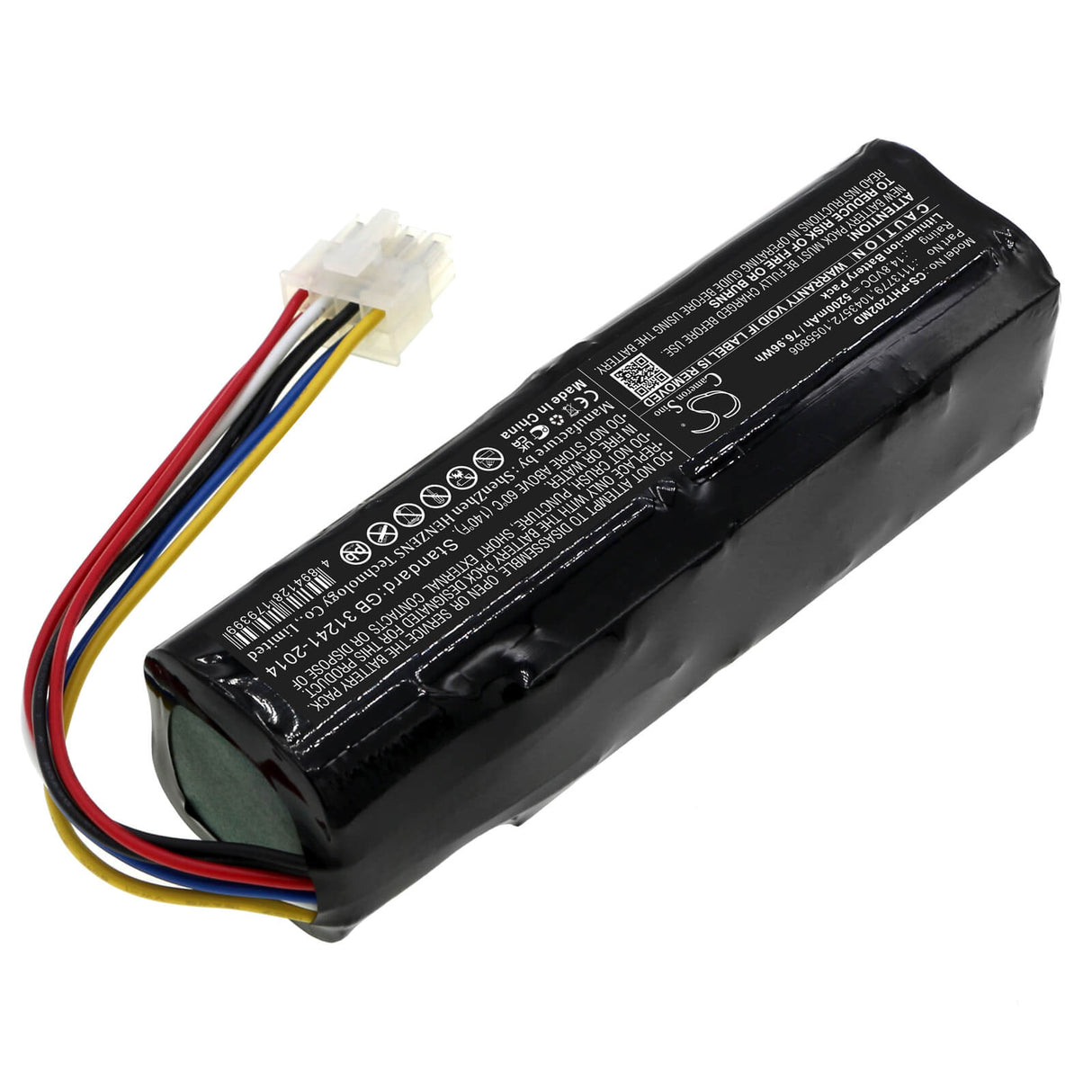 14.8V, Li-ion, 5200mAh, Medical battery fits Philips, 1043572, Respironics Ref 1043572, Respironics Ultrafill Oxygen T, 76.96Wh Medical Cameron Sino Technology Limited (Medical)