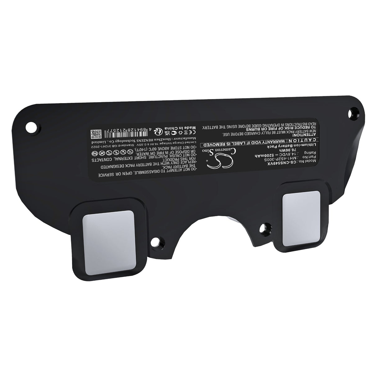 14.8V, Li-ion, 5200mAh, Vacuum battery fits Cecotec, Conga 5090, Conga 5490, 76.96Wh Vacuum Cameron Sino Technology Limited