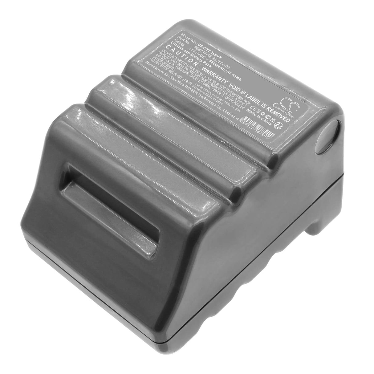 14.8v, Li-ion, 6600mah, Vacuum battery fits Dyson, 360 Eye Robot, 360eye, 97.68wh Vacuum Cameron Sino Technology Limited