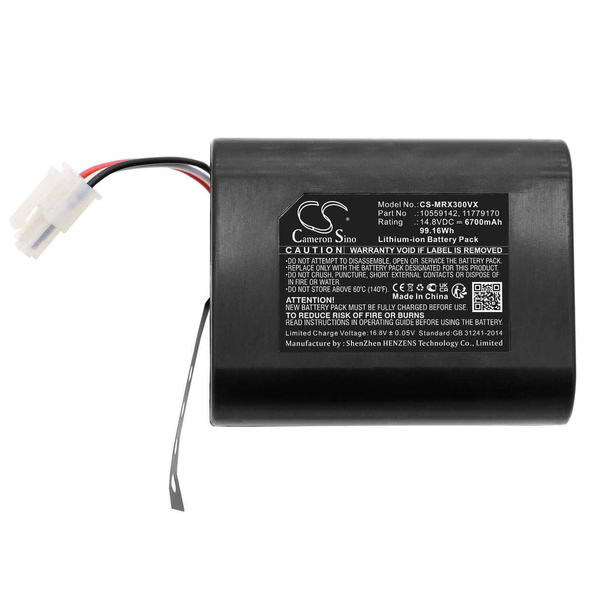 14.8V, Li-ion, 6700mAh, Vacuum battery fits Miele, Scout Rx2, Scout Rx3, 99.16Wh Vacuum Cameron Sino Technology Limited