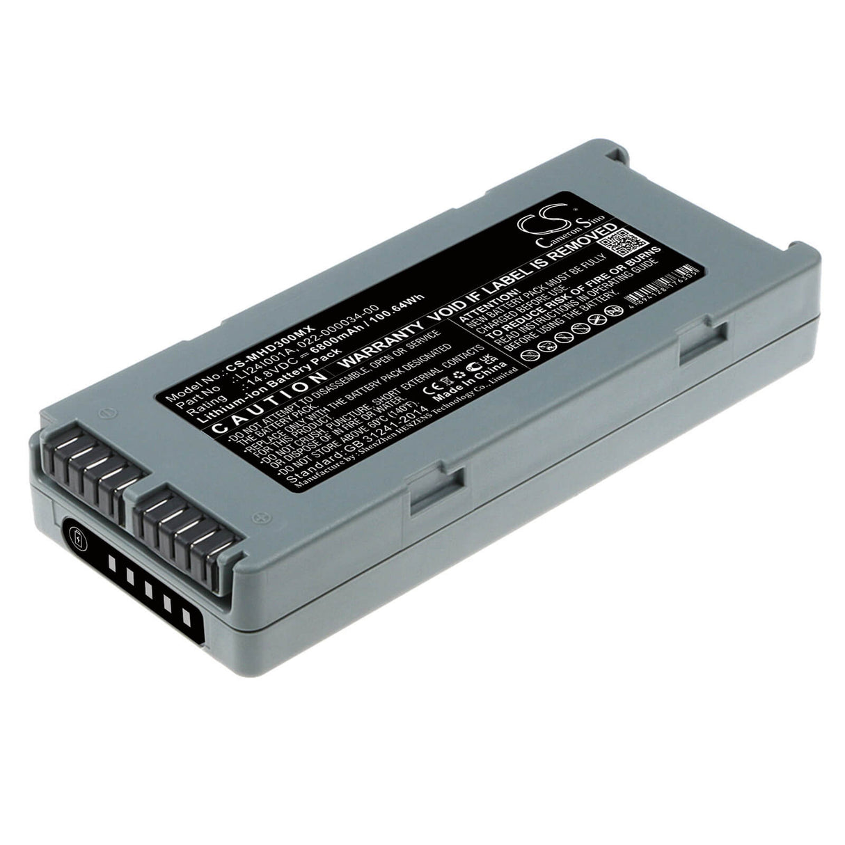 14.8V, Li-ion, 6800mAh, Medical battery fits Mindray, 022-000034-00, Beneheart D1, Beneheart D2, 100.64Wh Medical Cameron Sino Technology Limited (Dangerous Goods)