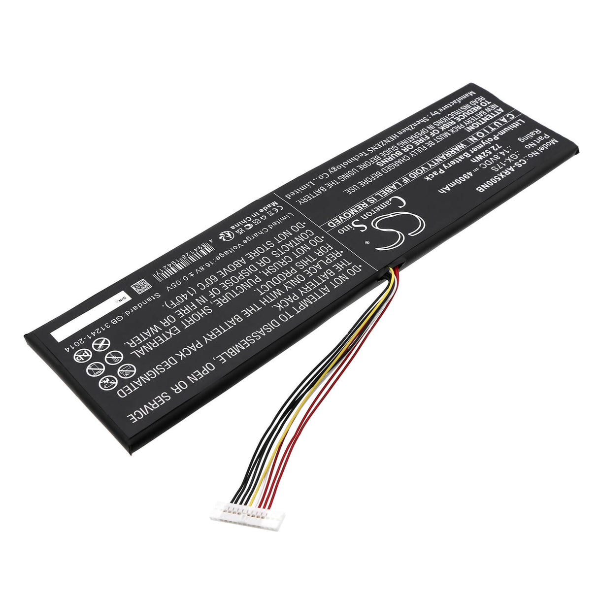 14.8v, Li-polymer, 4900mah, Battery Fits Aorus, X3 Plus V3, X3 Plus V5, 72.52wh Notebook, Laptop Cameron Sino Technology Limited