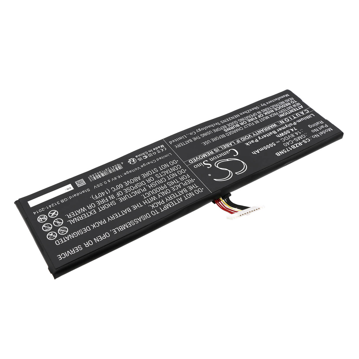 14.8v, Li-polymer, 5000mah, Battery Fits Razer, Blade Pro 17, Blade Pro 17 Inch 2013, 74.00wh Notebook, Laptop Cameron Sino Technology Limited