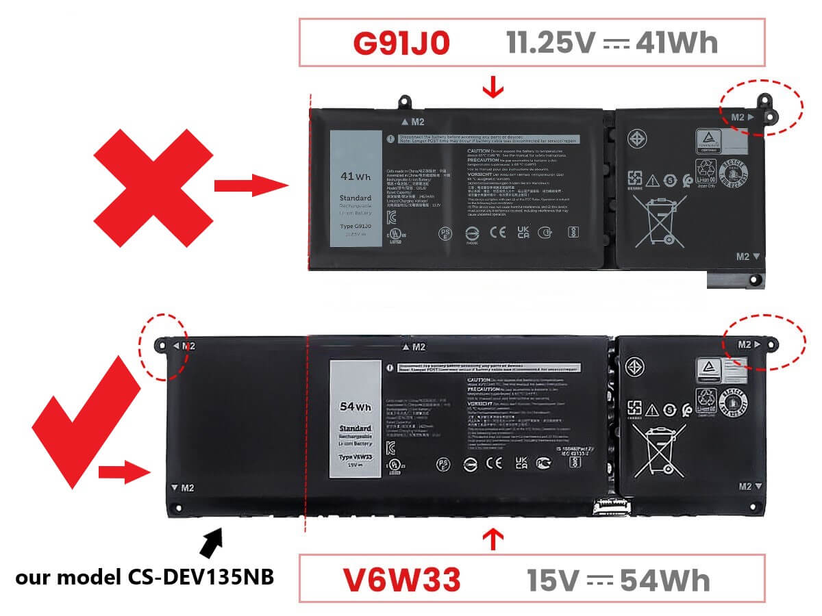 15.0v, Li-ion, 3500mah, Battery Fits Dell, Inspiron 13 5310, Inspiron 14 5410, 52.50wh Notebook, Laptop Cameron Sino Technology Limited