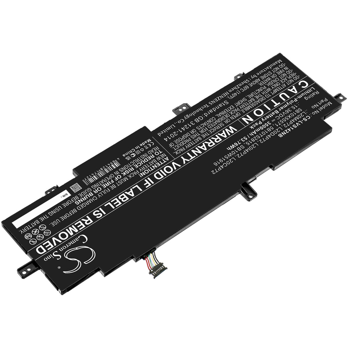 15.36v, 3500mah, Li-polymer Battery Fit's Lenovo, 20wm00avhh, 20wm00ayhh, 20wm00b0hh, 53.76wh Notebook, Laptop Cameron Sino Technology Limited