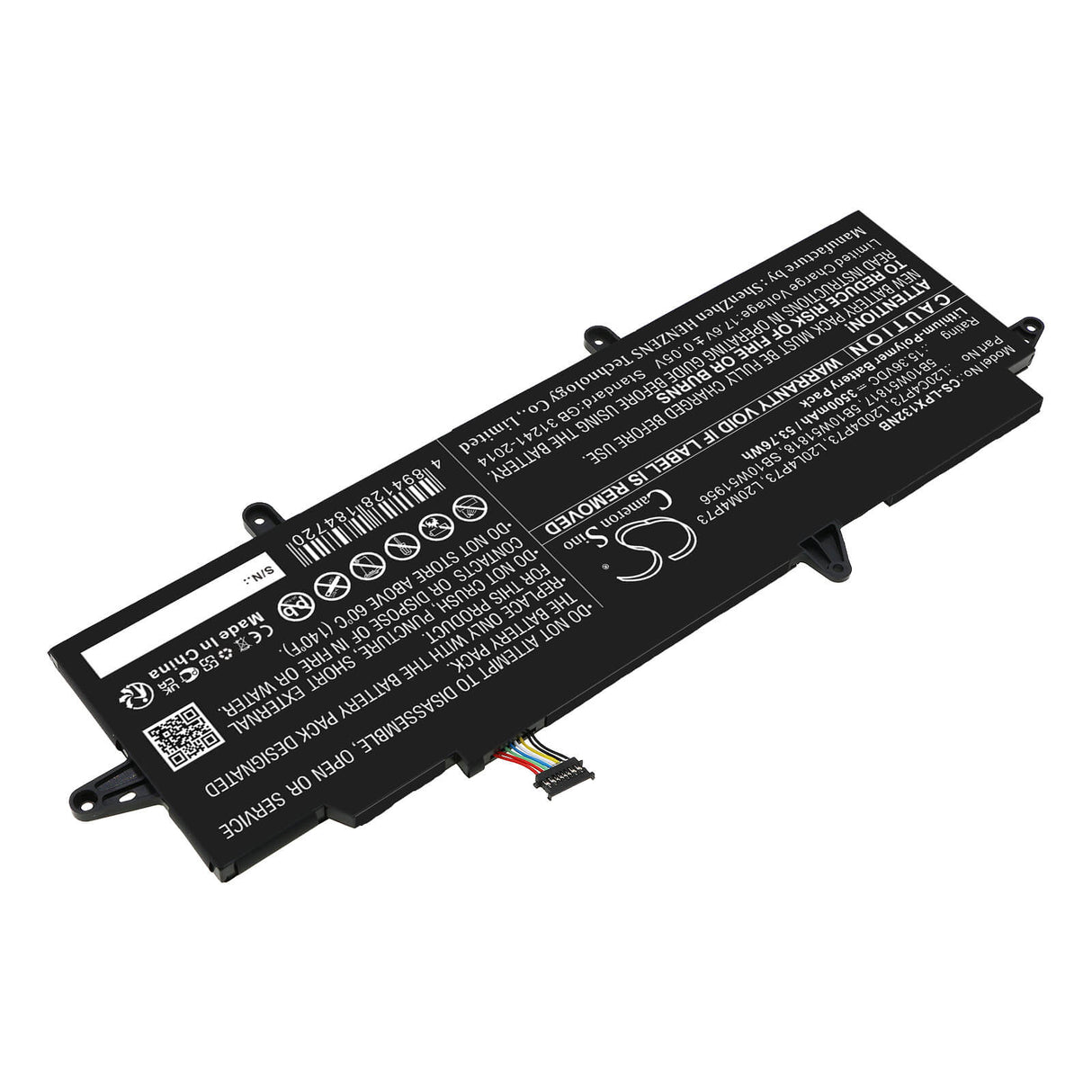 15.36v, Li-ion, 3500mah, Battery Fits Lenovo, Thinkpad X13 Gen 2(amd)20xh001, 53.76wh Notebook, Laptop Cameron Sino Technology Limited