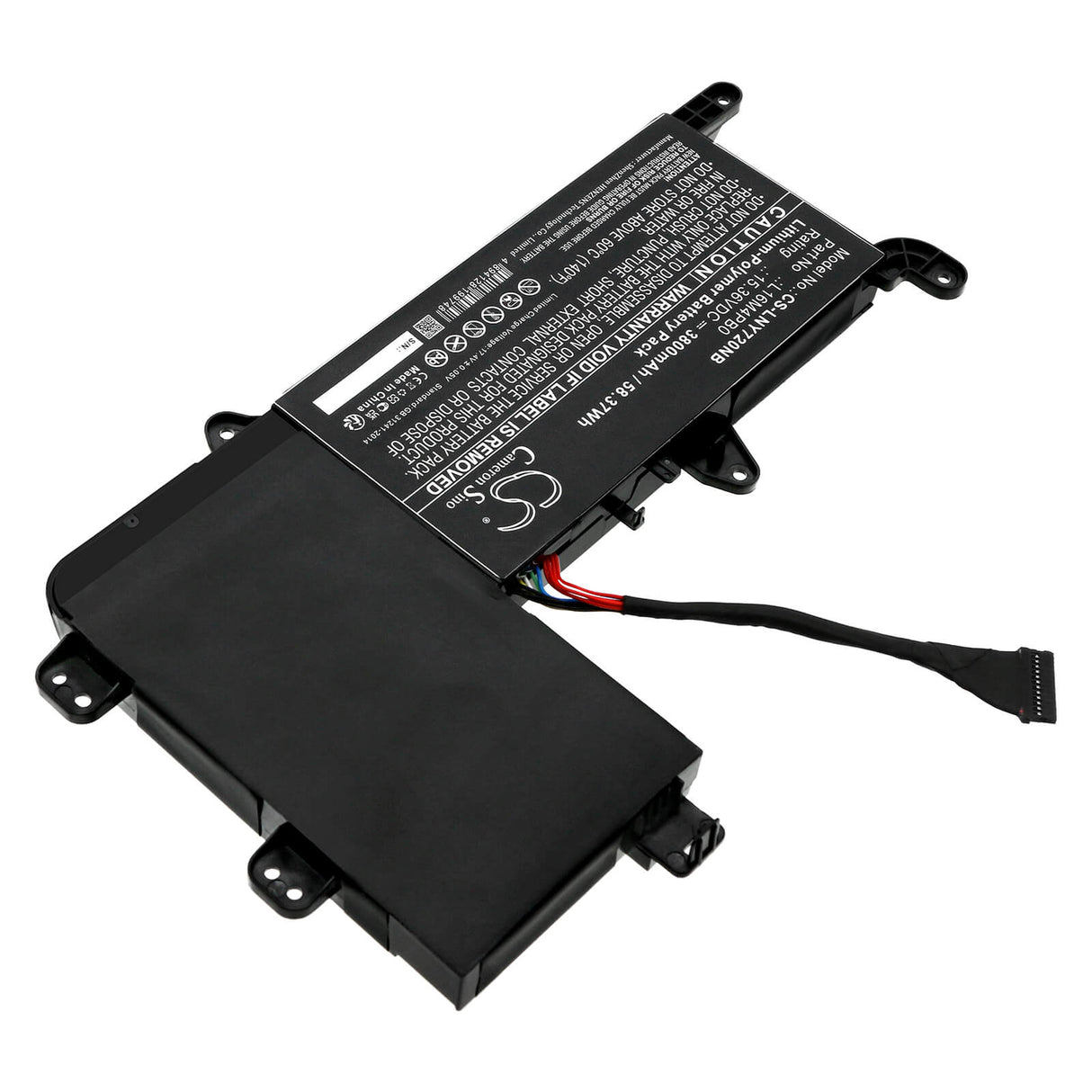 15.36V, Li-Polymer, 3800mAh, Battery fits Lenovo, Legion Y720 15ikb 80vr002emh, Legion Y720 15ikb 80vr007vau, 58.37Wh Notebook, Laptop Cameron Sino Technology Limited