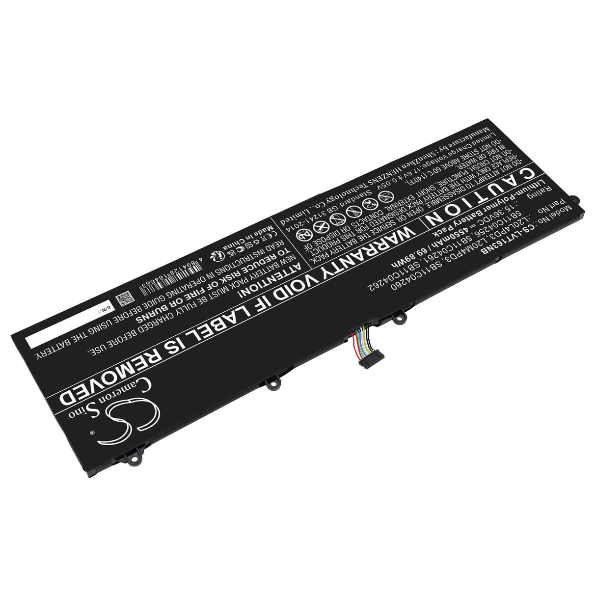 15.36v, Li-polymer, 4550mah, Battery Fits Lenovo, Legion S7 15ach6 82k8000efr, Legion S7 15ach6 82k80015br, 69.89wh Notebook, Laptop Cameron Sino Technology Limited