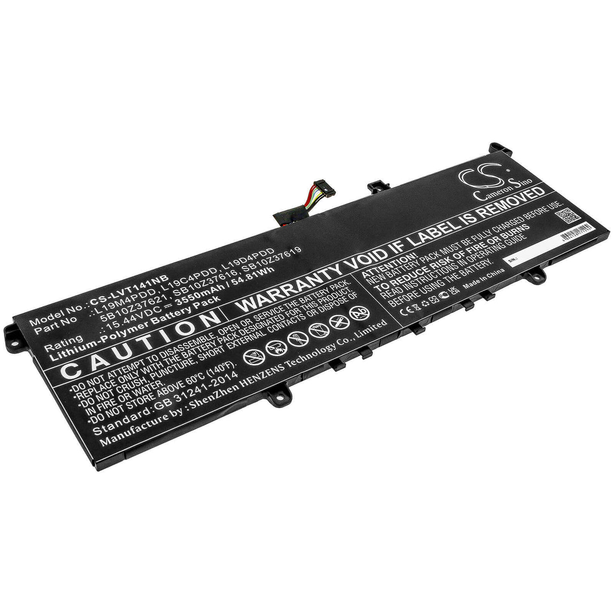 15.44v, Li-polymer, 3550mah, Battery Fit's Lenovo, Thinkbook 13s G2 Are(20wc), Thinkbook 13s G2 Itl-20v9000ja, Thinkbook 13s G2 Notebook, Laptop Cameron Sino Technology Limited