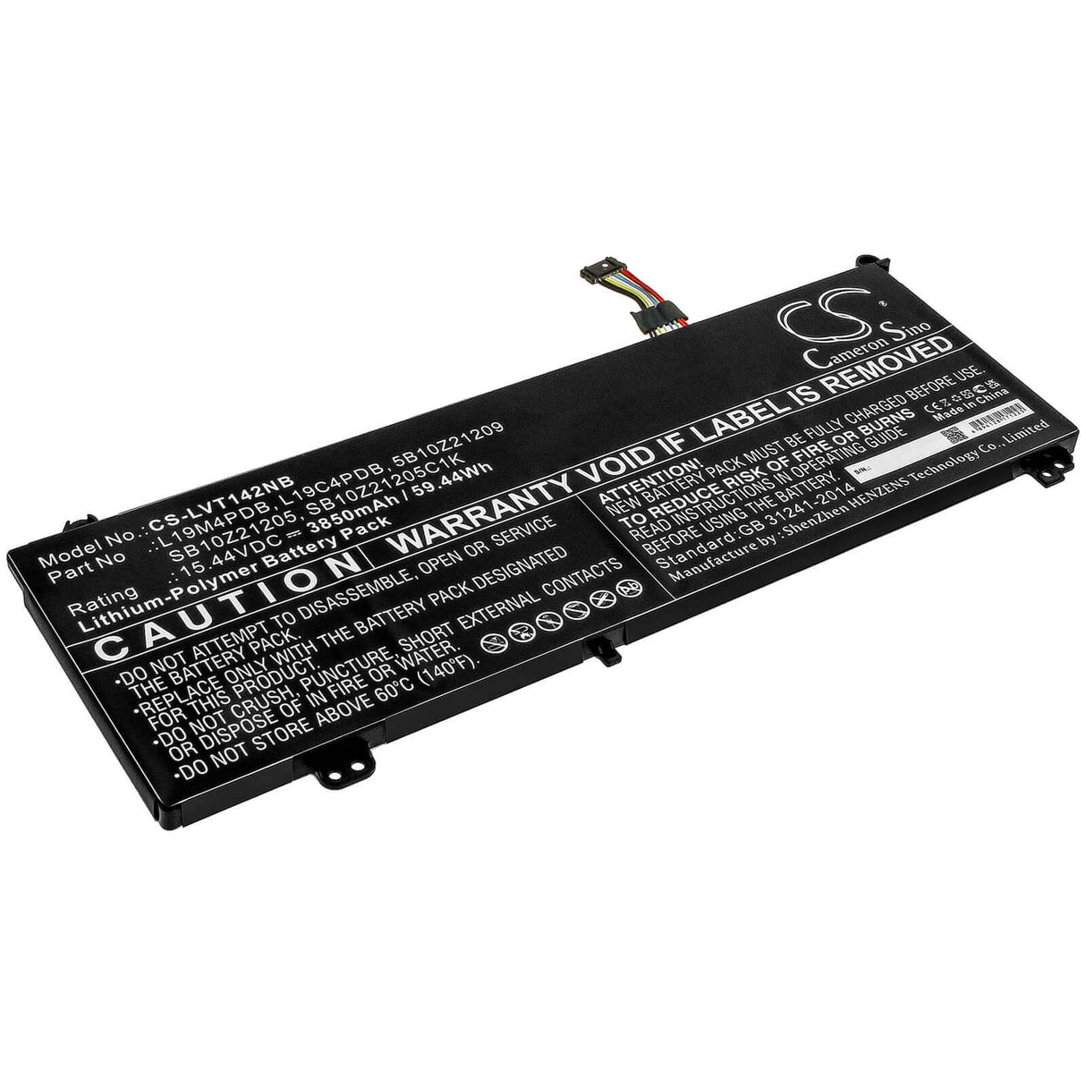15.44v, Li-polymer, 3850mah, Battery Fit's Lenovo, Thinkbook 14 2021, Thinkbook 14 2021, Thinkbook 14s Yoga Itl 20we002, 59.44wh Notebook, Laptop Cameron Sino Technology Limited