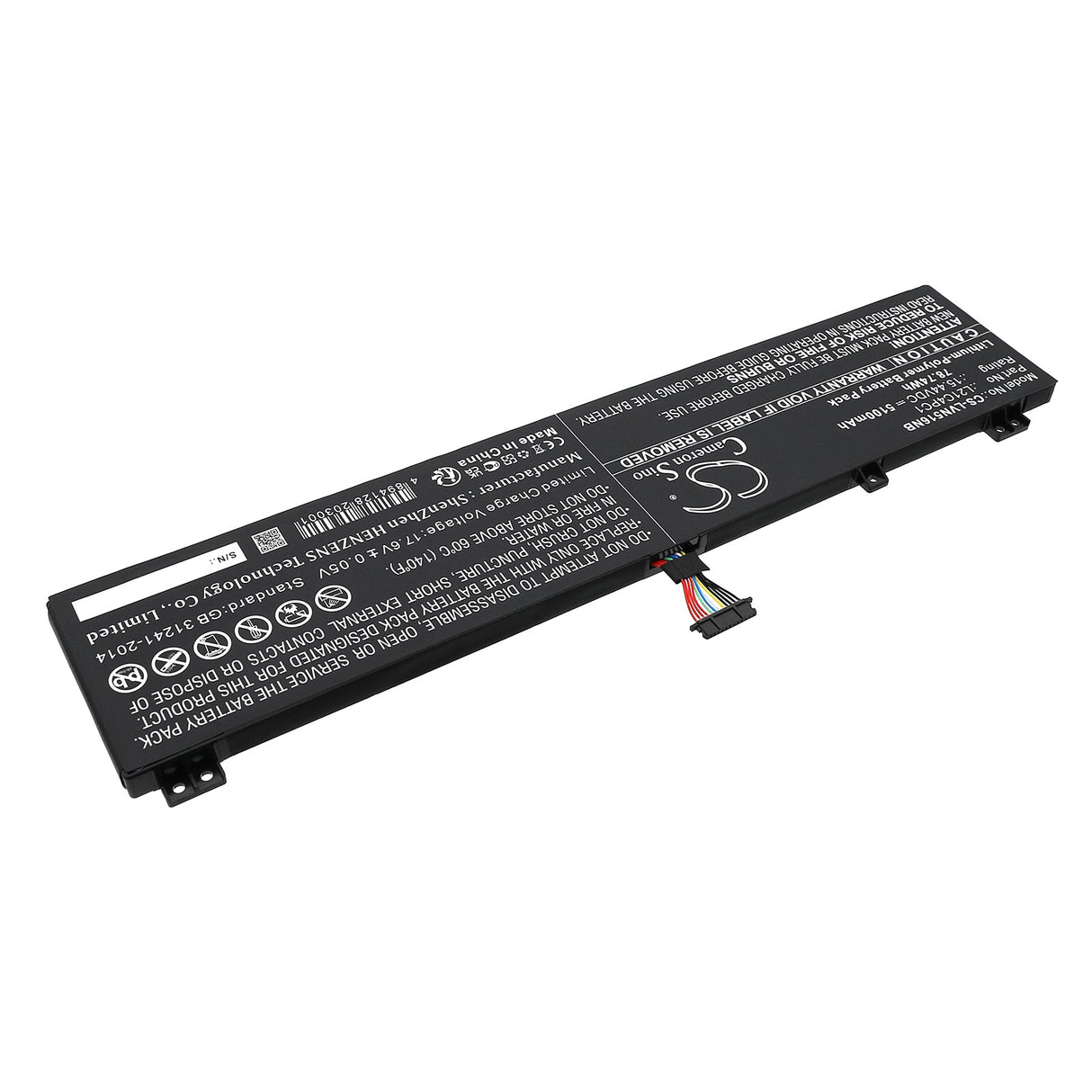 15.44v, Li-polymer, 5100mah, Battery Fits Legion 5 15arh7h 82rd0002sb, Legion 5 15arh7h 82rd000huk, 78.74wh Notebook, Laptop Cameron Sino Technology Limited